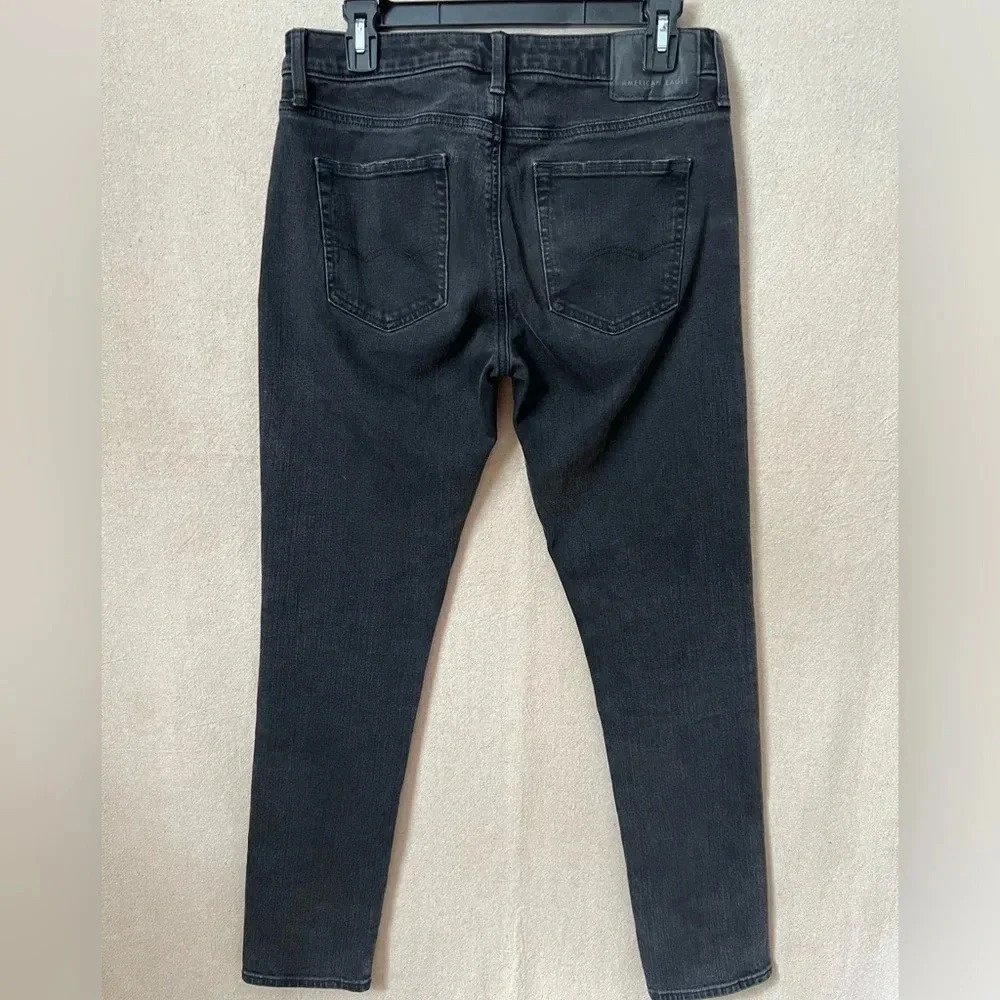 ⭐️American Eagle Flex Slim Jeans in Faded Black Mens Size 30 x 32 - Picture 3 of 15